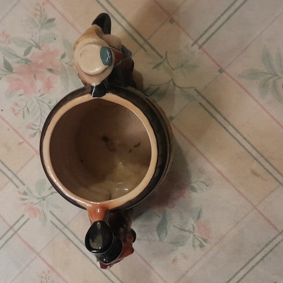 1980 Jim Beam Whiskey Barrel Fox Handles Mug - Picture 3 of 8